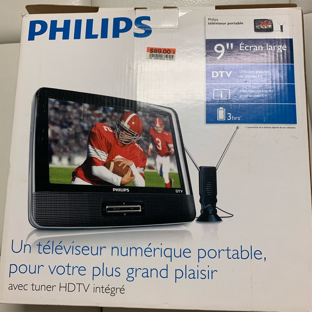 Phillips 9 inch tv SOLD OUT!!!